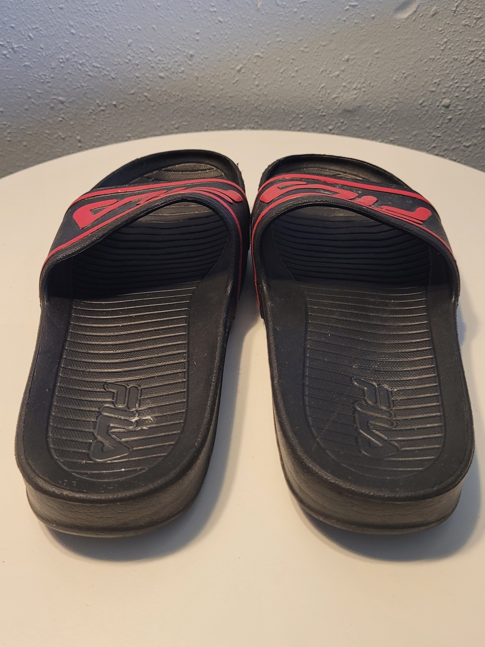 Fila Kids Black and Red Slide Sandals - Picture 5 of 6